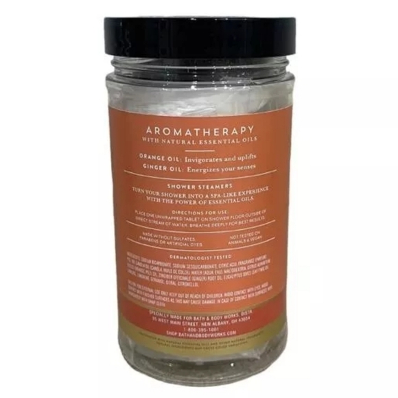 ORANGE & GINGER AROMATHERAPY SHOWER STEAMERS BY BATH AND BODY WORKS - Picture 2 of 2